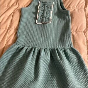 Textured Sleeveless Dress in Teal